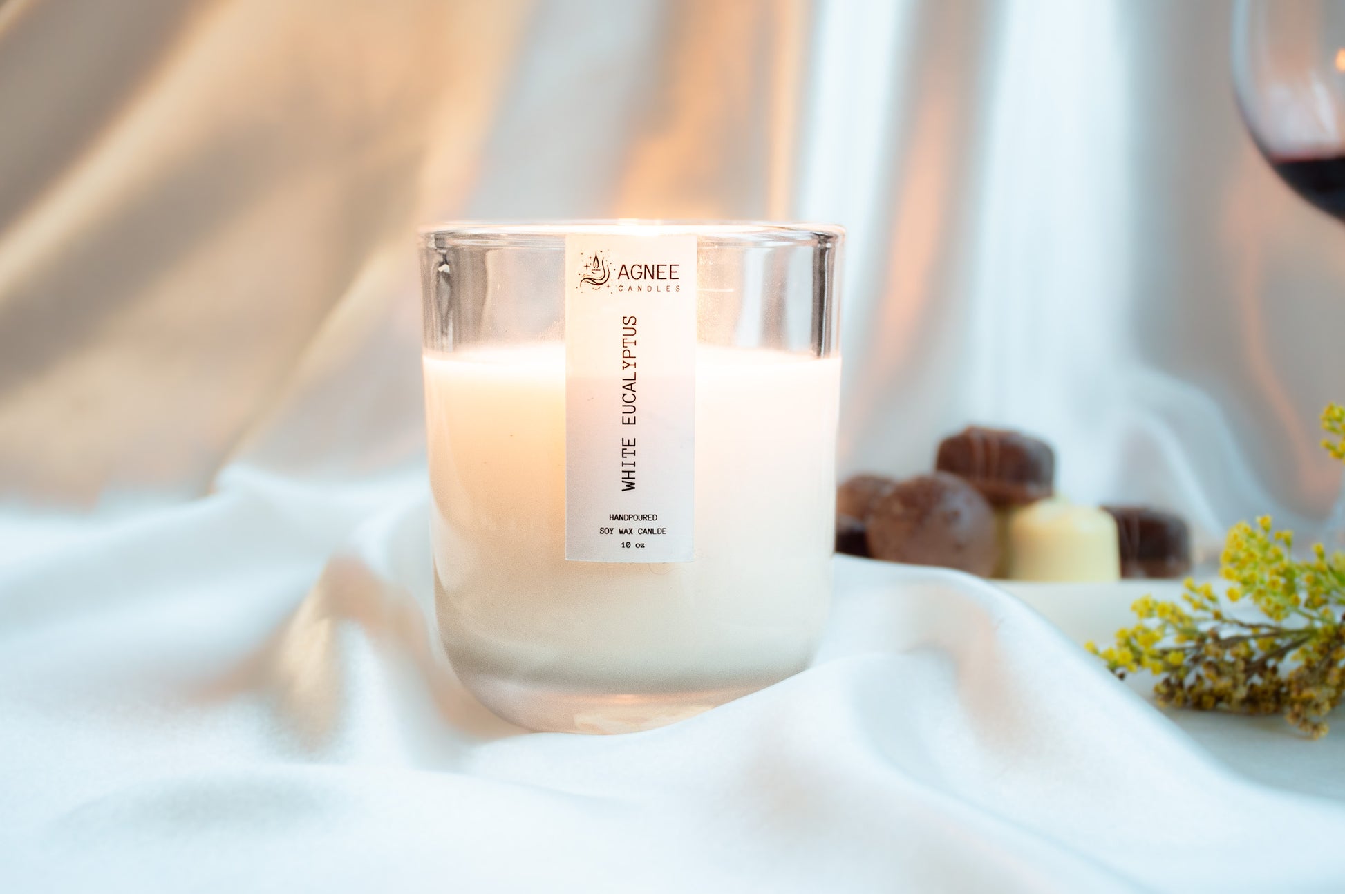 White Eucalyptus Classic Candle -1 wick