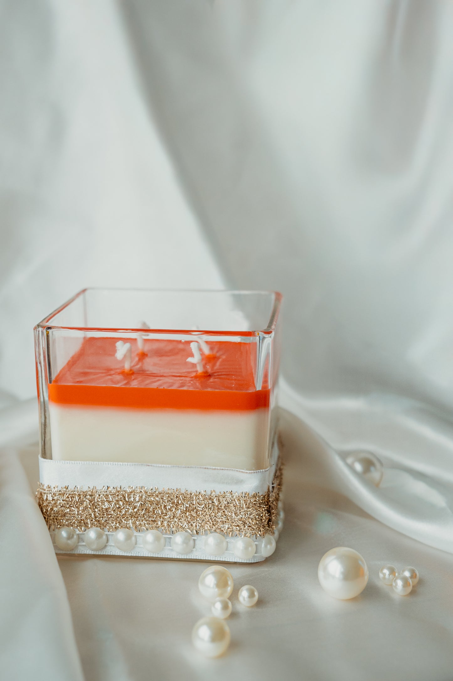 Saffron Radiance 4 Wick Candle - Premium Hand-Poured Soy Wax