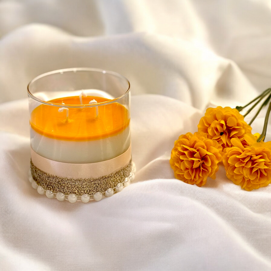 Marigold Glow - Luxury 3 Wick Candle with a Warm, Radiant Touch